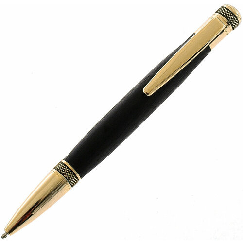 Ручка из мореного дуба Byron в футляре, позолота именной подстаканник заслуженный охотник позолота в футляре