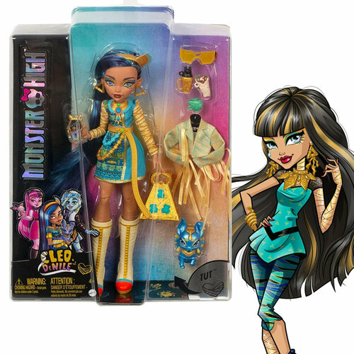 фото Кукла клео де нил monster high с питомцем, выпуск 2022 года mattel