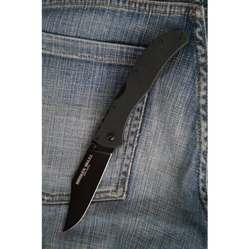 фото Нож складной mirco broken skull, рукоять черный g10