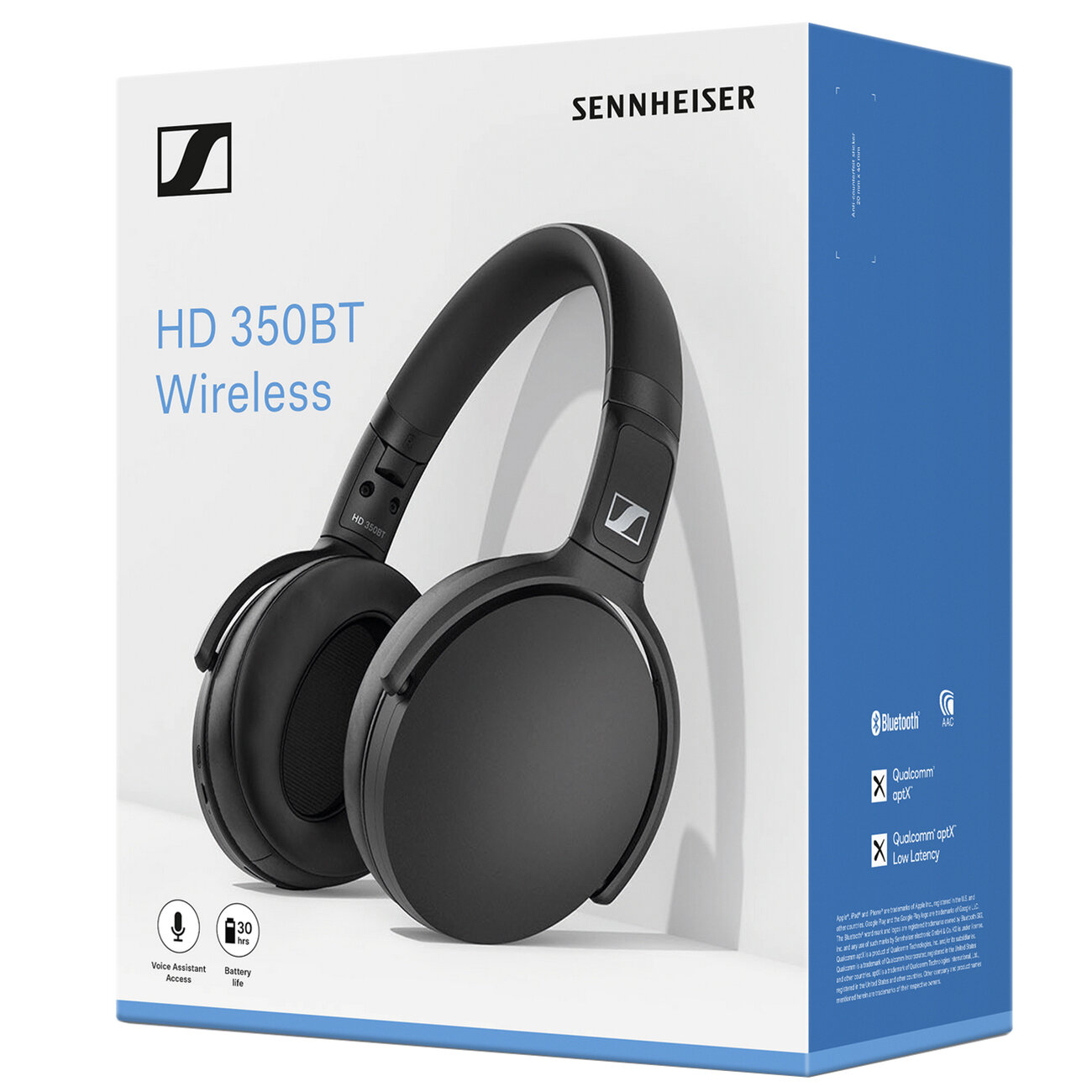 Наушники SENNHEISER HD 350BT, Bluetooth/USB Type-C, мониторные, белый [508385] - фото №17