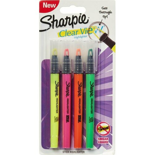 Набор текстовыделителей флуоресцентных, 4 цвета