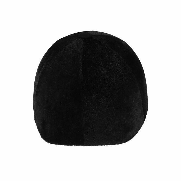 Шлем для верховой езды, бархат, одноразмерный, охват головы 61 см, черный 9853579