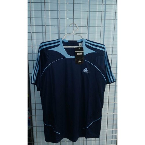 фото Adidas футбольная форма ( майка + шорты ) размер 3xl ( русский 54) темно-синяя