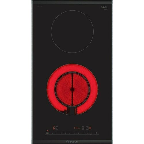Встраиваемая электрическая панель Bosch PKF375FP2E Serie 6 независимая 2 конфорки чёрная 4422000₽