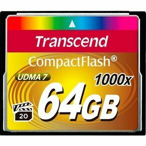 Transcend Карта памяти Compact Flash 64Gb , High Speed TS64GCF1000 1000-x