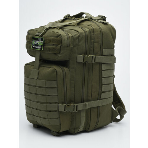 фото Рюкзак тактический huntsman ru 265 ткань оксфорд, 40 литров, хаки