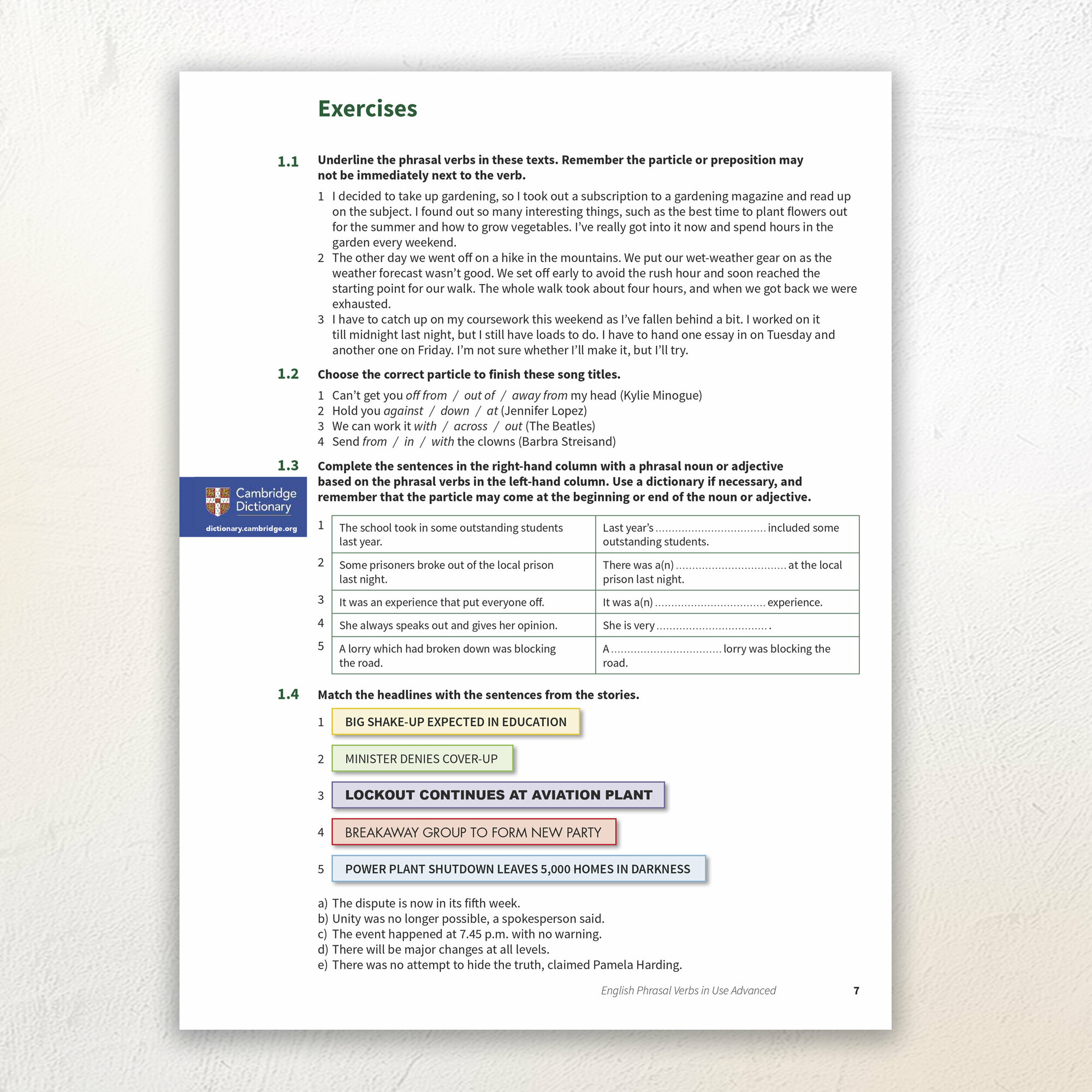 Mccarthy M., O`dell F "English Phrasal Verbs in Use (Second Edition) Advanced" A4 офсетная - фото №16