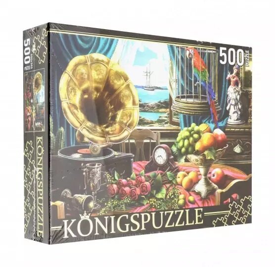 Puzzle-500 "Натюрморт с граммофоном" (ХК500-6312) Konigspuzzle - фото №10