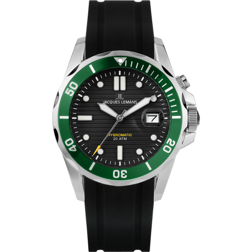 фото Наручные часы jacques lemans hybromatic, серебряный, черный