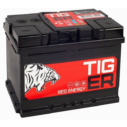 Аккумулятор автомобильный Tiger Red Energy 60 А/ч 510 А обр. пол. Евро авто (242х175х190)