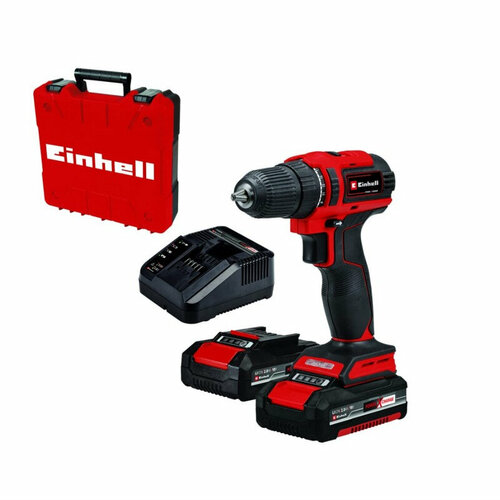 Аккумуляторный шуруповерт Einhell PXC TE-CD 1840 2 аккумулятора и зарядное устройство в комплекте 1206500₽