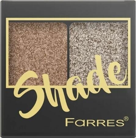 Farres cosmetics Тени для век Shade, 2-х цветные, №05 Медный/коричневый