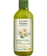 Грин Мама / Green Mama Natural Skin Care Крем-гель для душа для чувствительной кожи Ромашка 400 мл