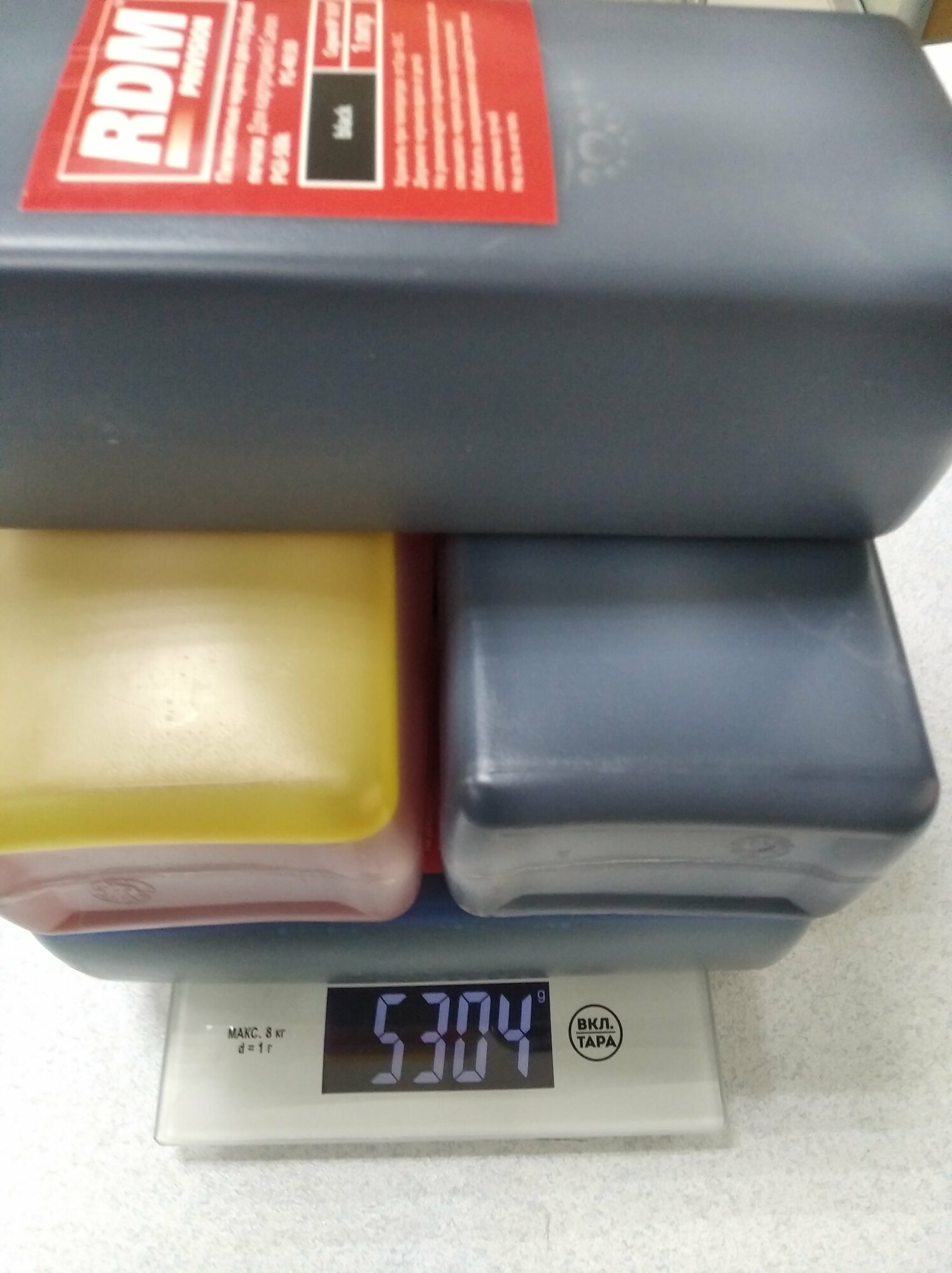 Комплект чернил для CANON 5шт по 1л. CLi 8M/Y/C/BK PGi5Bk — фото 1