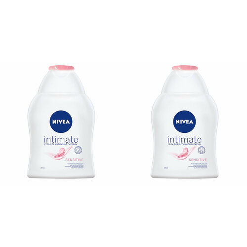 Гель для интимной гигиены Nivea, Intimate Sensitive, 250 мл, 2 шт гель для интимной гигиены nivea sensitive 250 мл