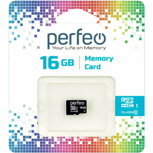 Карта памяти Карта памяти Perfeo microSD 16GB High-Capacity (Class 10) w/o Adapter карта памяти карта памяти perfeo microsd 4gb high capacity class 10 w o adapter