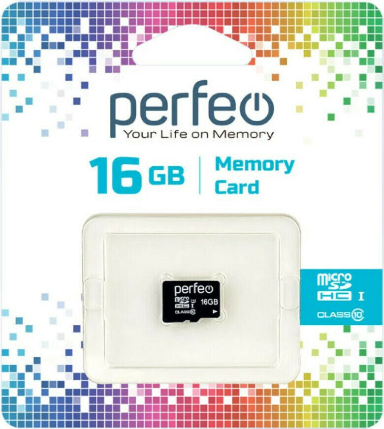 Карта памяти Карта памяти Perfeo microSD 16GB High-Capacity (Class 10) w/o Adapter