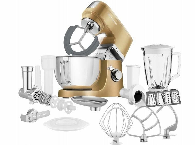 Планетарный кухонный комбайн Sencor Stand Mixer STM 6377CH 1000 Вт, коричневый