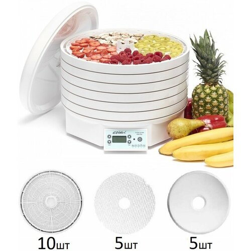 Сушилка Ezidri Ultra FD1000 Digital 10 поддонов 5 листов для пастилы 5 сетчатых листов 3464800₽
