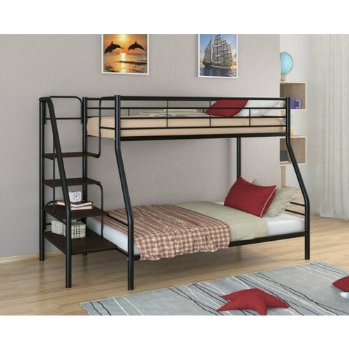 Двухъярусная кровать Толедо-1 черная