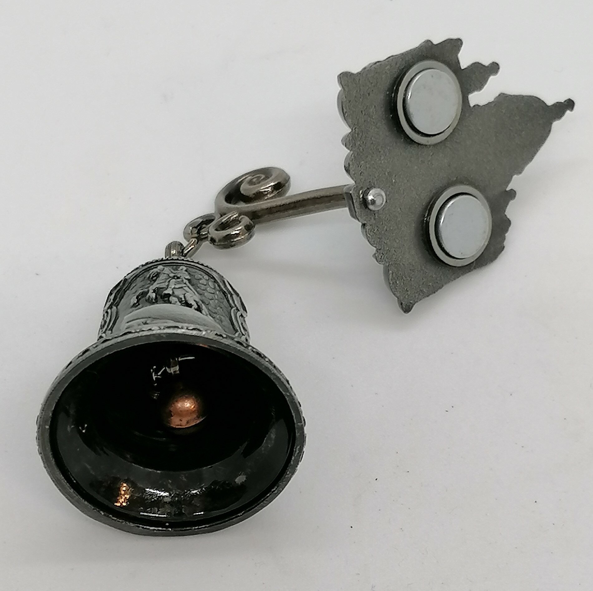 Магнит-колокольчик "исаакиевский собор " , серебро — фото 1