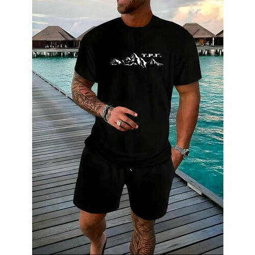 фото Футболка clim, размер 54, черный