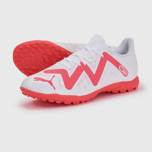 фото Шиповки puma, размер 8 uk, белый, красный