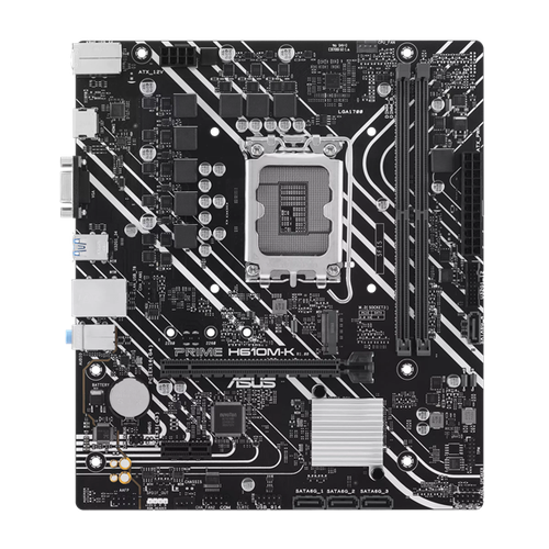 Материнская плата ASUS PRIME H610M-K LGA1700 H610 2DDR5 D-Sub HDMI SATA3 Audio Gb LAN USB 32 USB 20 COM1 header wo cable mATX 90MB1GA0-M0EAY0 PRIME H610M-K 978600₽