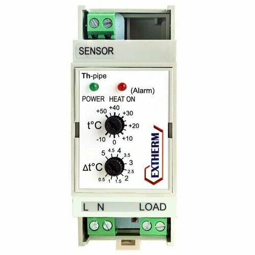 Термостат для управления системой электрообогрева на трубопроводах/резервуарах с настраиваемым гистерезисом EXTHERM Th-pipe