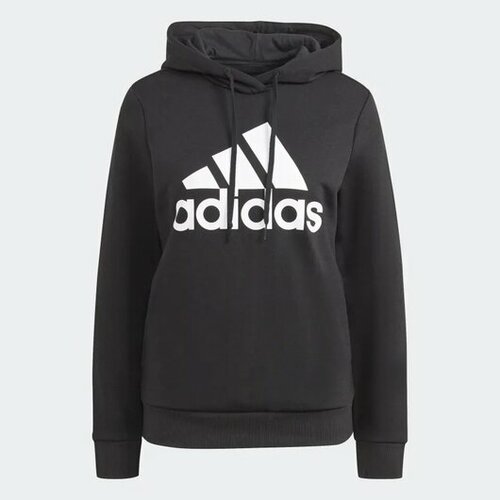 Толстовка спортивная adidas, размер S INT, черный толстовка reebok cl pf big logo ft hoodie женщины hb8642 2xs