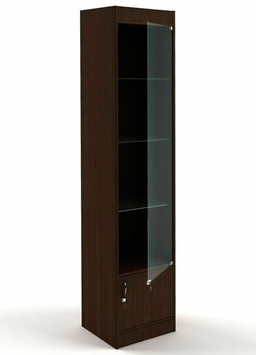 фото Витрина "Универсал" №164-45-Д (с дверьми), Венге