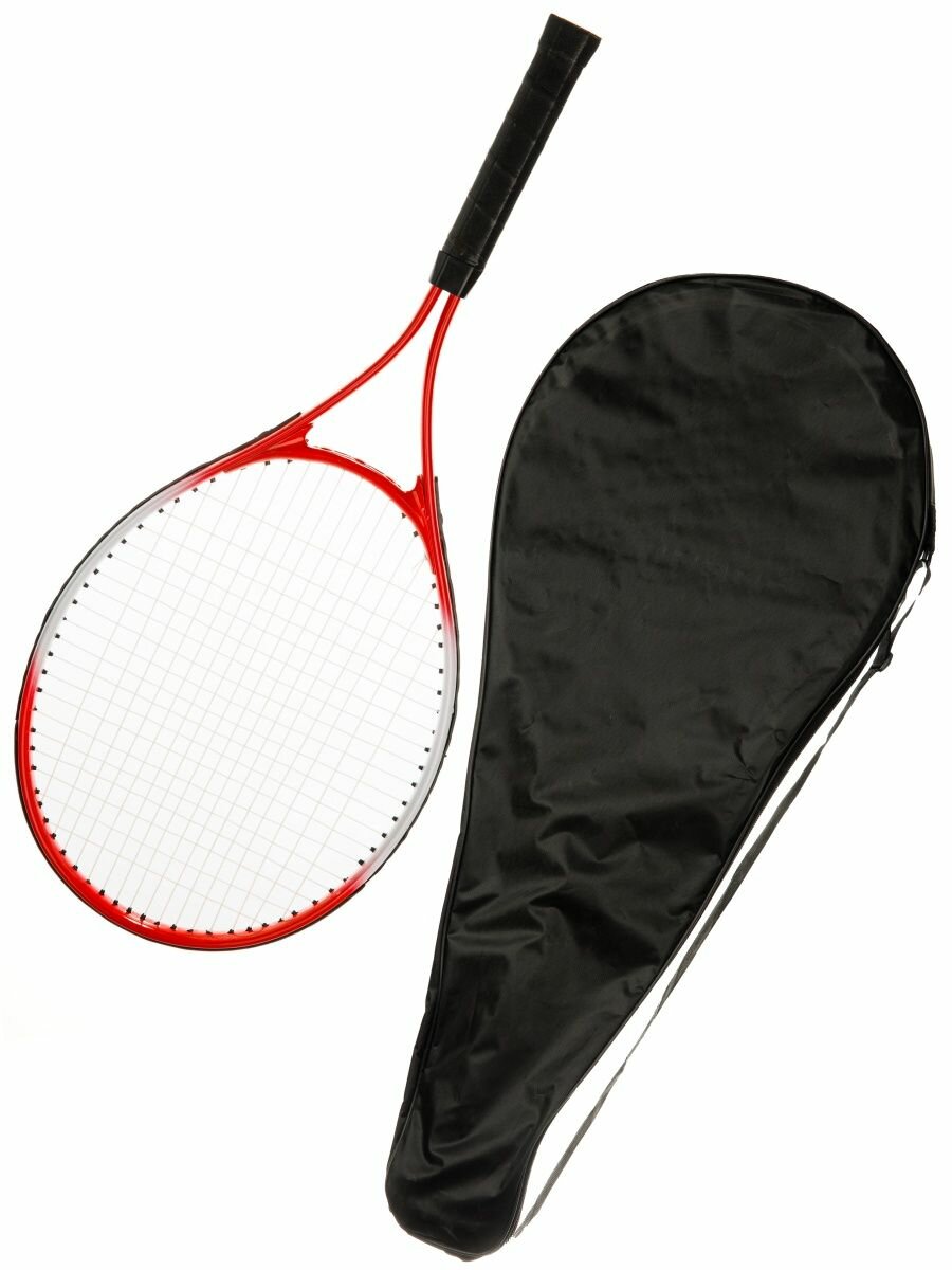 Ракетка для игры в большой теннис Mr. Fox Classic с чехлом красная/белая