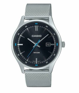 Наручные часы CASIO Collection MTP-E710M-1A, черный, серебряный