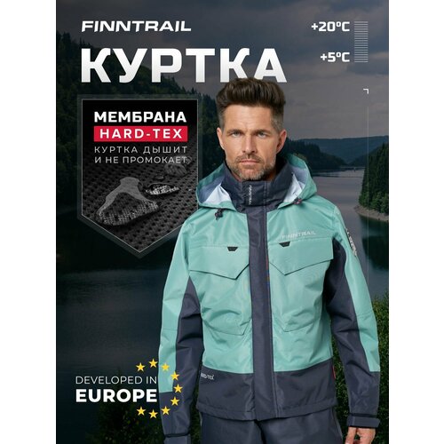 Куртка Finntrail Coaster, 165–175 см, демисезон, petrol