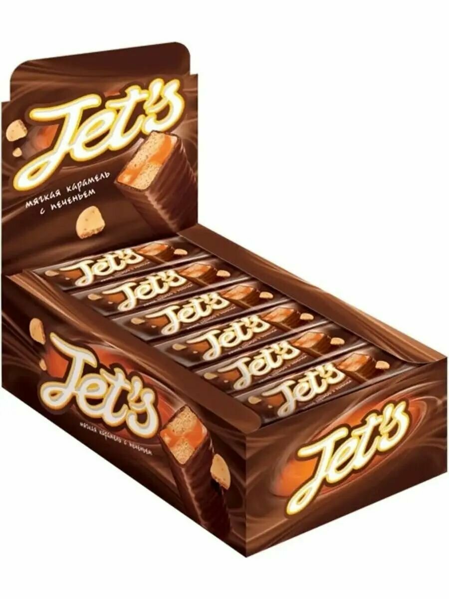 Шоколадный батончик JET'S, 18 шт по 42 г