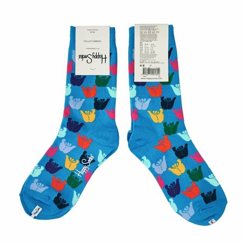 Носки Happy Socks, размер 36-40, желтый, синий, красный