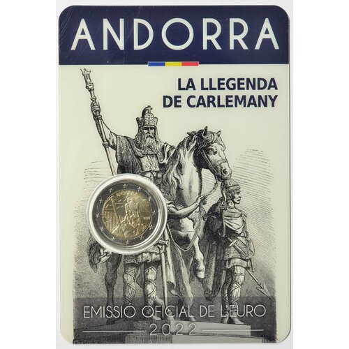Андорра 2 евро 2022 Карл Великий памятная монета 2 евро 1275 лет со дня рождения карла великого германия 2023 г в unc