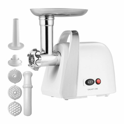 Мясорубка Galaxy LINE GL 2421 1600 Вт 15 кгмин реверс 2 насадки белая 757900₽