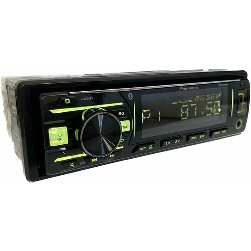 Автомагнитола Pioneer с Bluetooth, USB, AUX, пульт 6 цветов подсветки, 12В