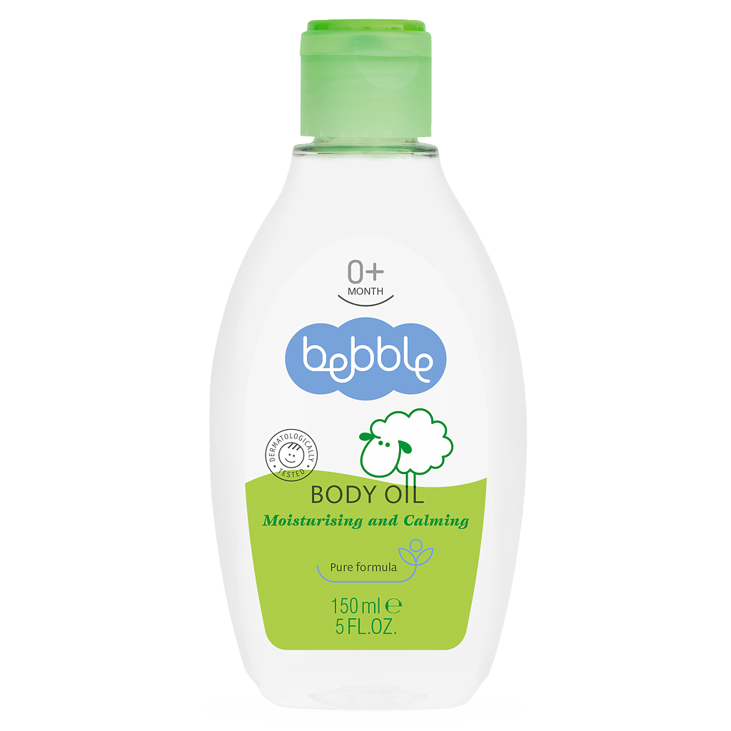 Bebble Масло для ежедневного массажа тела детское Body Oil 0+ 150 мл 1 шт