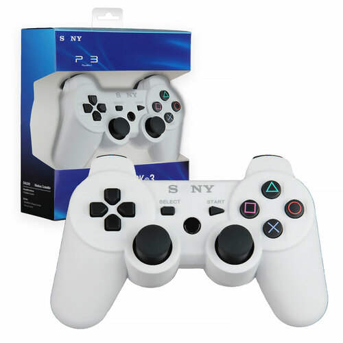 Беспроводной джойстик (геймпад) для PS3 - Белый