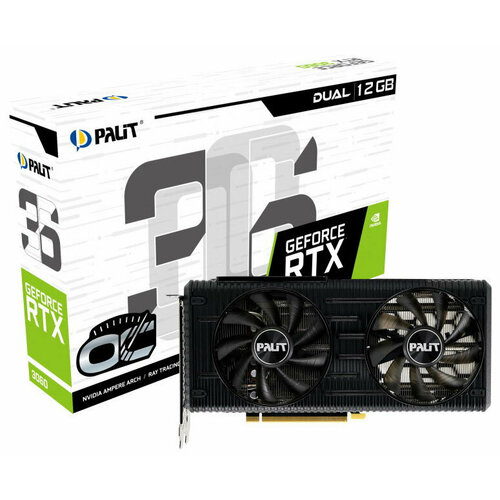 Видеокарта Palit GeForce RTX 3060 LHR DUAL OC 12GB NE63060T19K9-190AD 36299₽