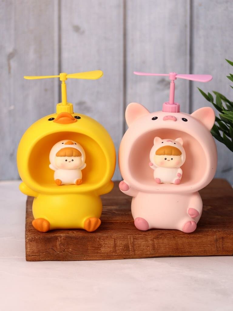 Ночник, светильник детский, копилка Baby pig fan pink - фотография № 8