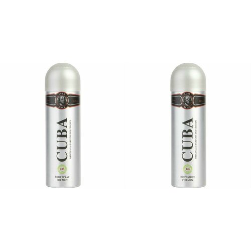 CUBA Дезодорант-спрей Black Men 200 мл 2 шт 1267₽