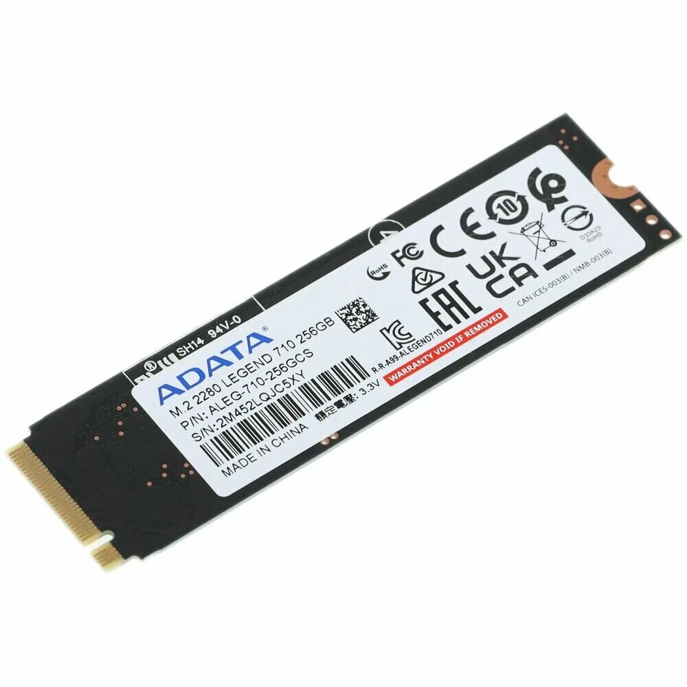 Внутренний SSD-накопитель 256Gb A-Data Legend 710 ALEG-710-256GCS M.2 2280 PCIe NVMe 3.0 x4