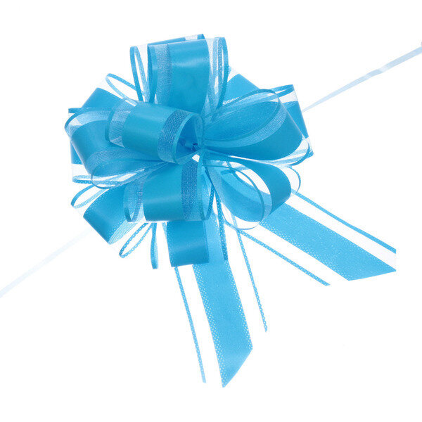Бант для оформления подарка «Чудо» 5 см, d=15 см, Синий