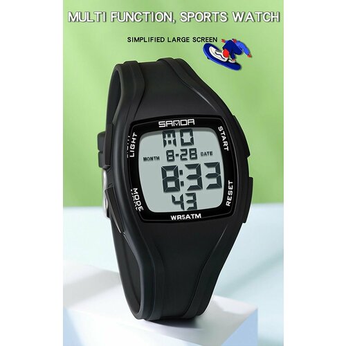 фото Наручные часы sanda, серебряный, черный