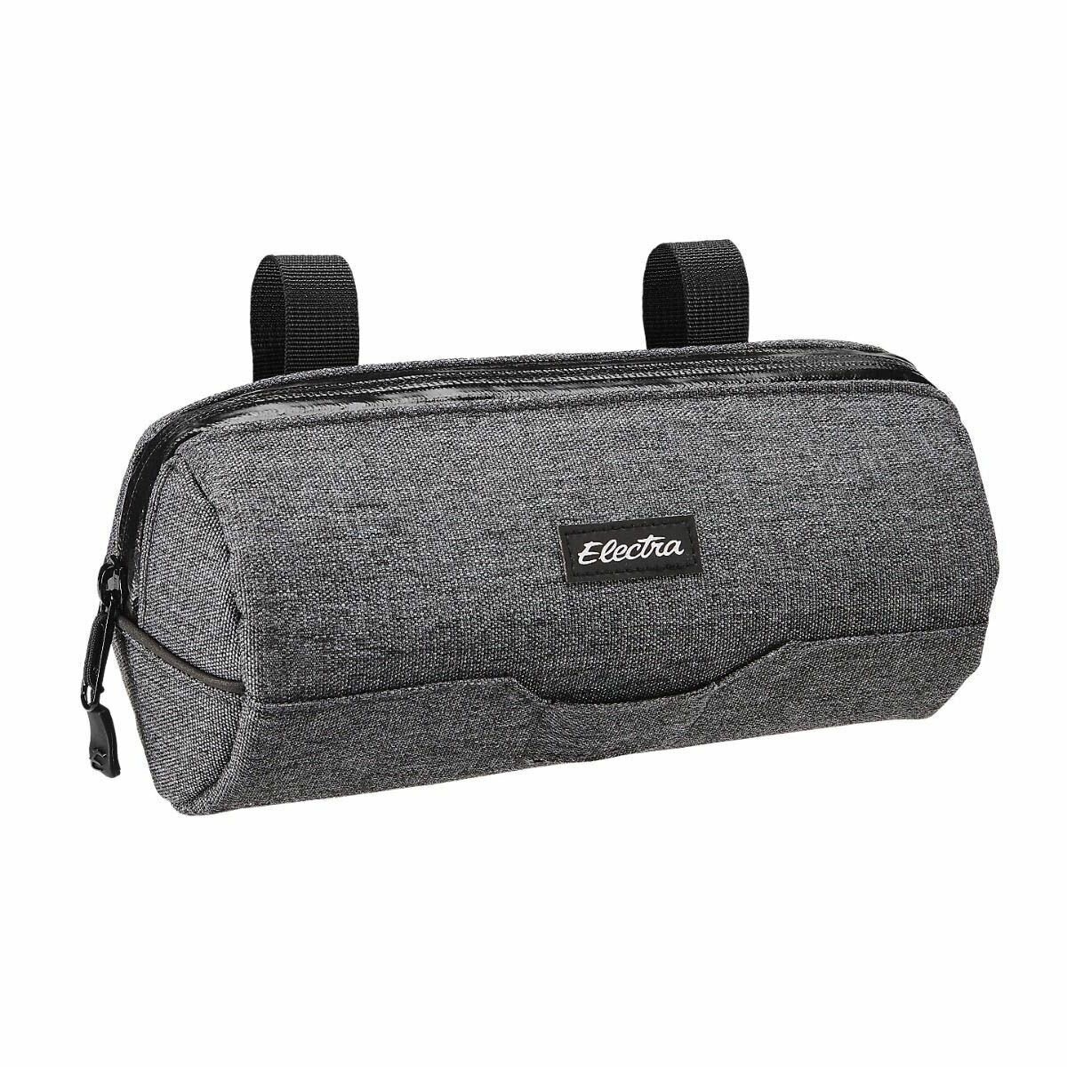 Велосумка Electra Cylinder Bag Heather Charcoal GY, водонепроницаемая, крепление на руль