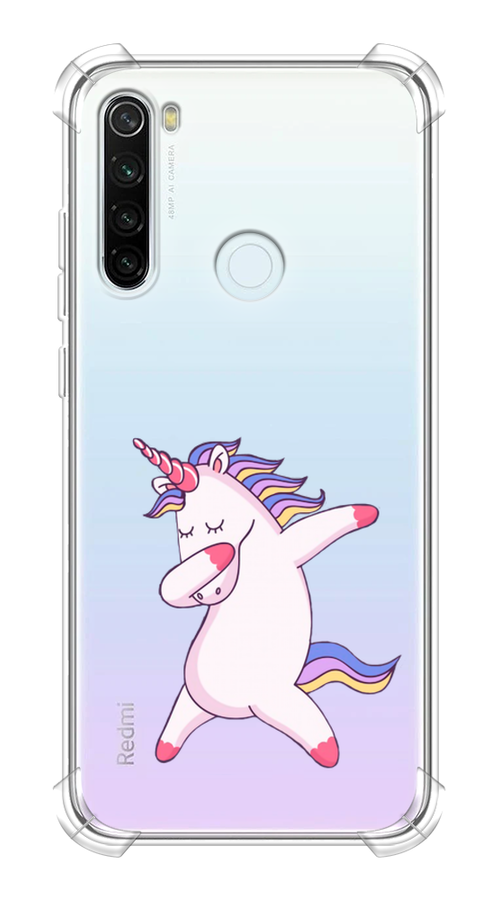 Противоударный силиконовый чехол на Xiaomi Redmi Note 8T / Сяоми Редми Нот 8Т с рисунком Единорог в тренде