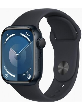 Умные часы Apple Watch Series 9 GPS 45 мм Aluminium Case with Sport Band (MR993) S/M, midnight